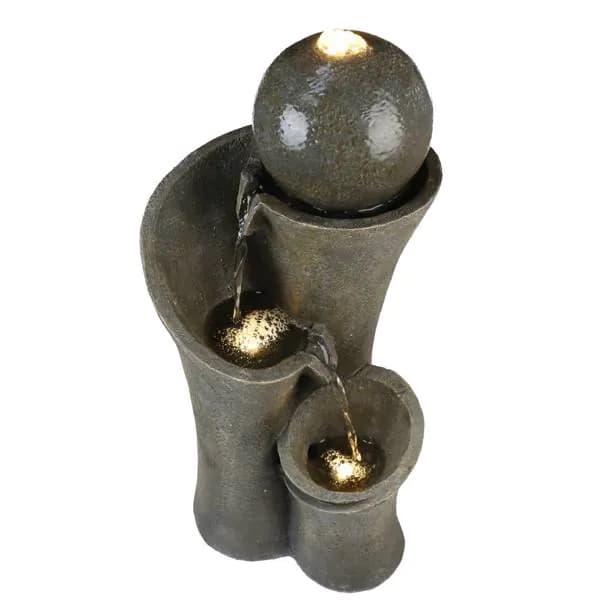 image-24inches Outdoor Waterfall Garden Fountain