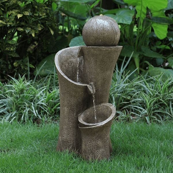 image-24inches Outdoor Waterfall Garden Fountain