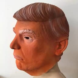 image-Male Candidate Mask Latex Mask Brown color