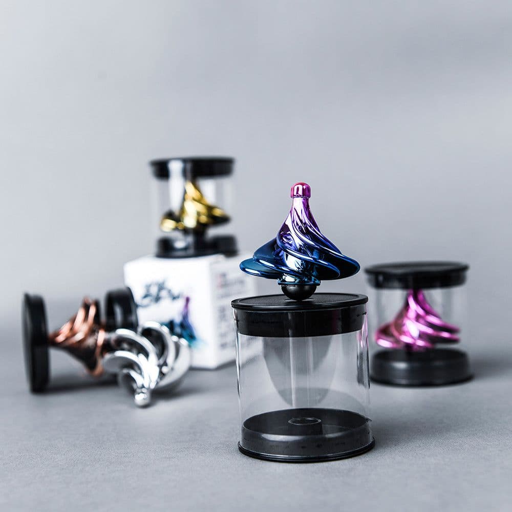 image-Wind Power Spinner Anti-Stress Desk Toys Gold