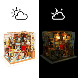 image-DIY Doll House Miniature Dollhouse Wooden Kits Toy