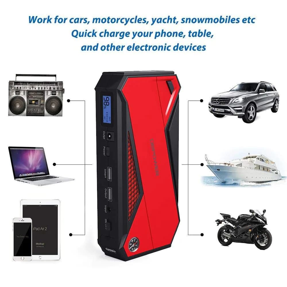 image-800A 18000mAh Portable Battery Booster Car Power Bank