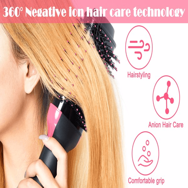 image-Hair Dryer Hot Air Brush Styler and Volumizer Hair Straightener