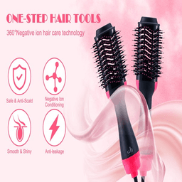 image-Hair Dryer Hot Air Brush Styler and Volumizer Hair Straightener