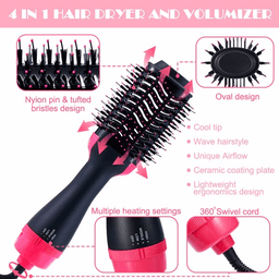 image-Hair Dryer Hot Air Brush Styler and Volumizer Hair Straightener