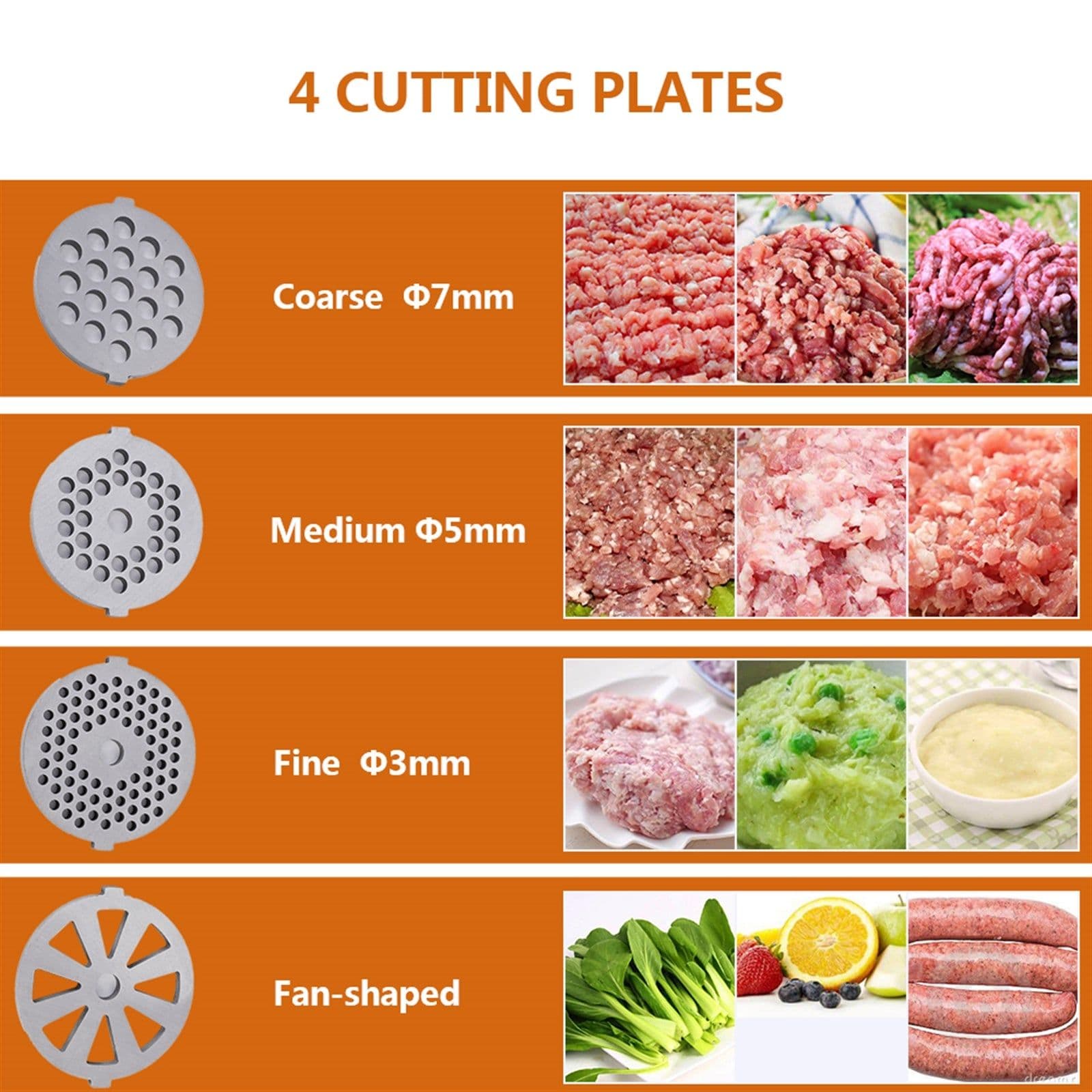image-Electric Meat Grinders Sausage Stuffer for Kitchen Appliance