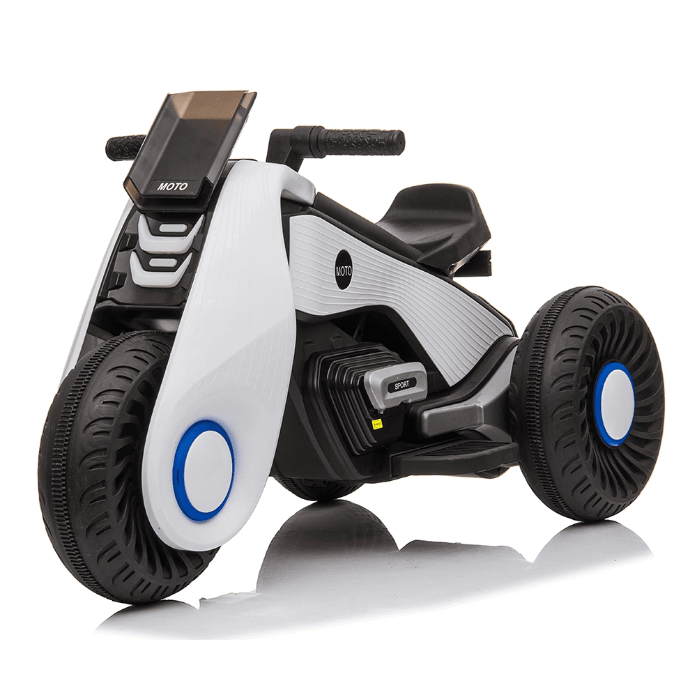image-Children's Electric Motorcycle 3 Wheels Double Drive With Music