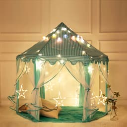 image-1.4m Princess Castle Play House Large Outdoor Kids Play Tent