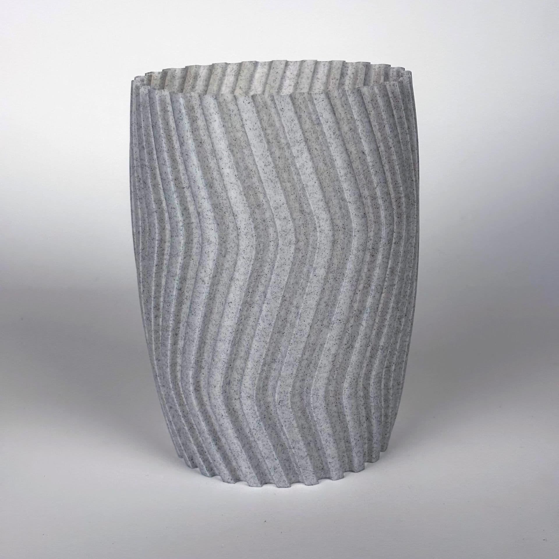 image-Modern Zig Zag Planter Cover | 3D Printed Decorative Pot Cover | Indoor Plant Pot Sleeve | Minimalist Home Decor