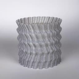 image-Modern Zig Zag Planter Cover | 3D Printed Decorative Pot Cover | Indoor Plant Pot Sleeve | Minimalist Home Decor