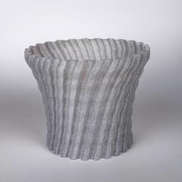 image-Modern Zig Zag Planter Cover | 3D Printed Decorative Pot Cover | Indoor Plant Pot Sleeve | Minimalist Home Decor