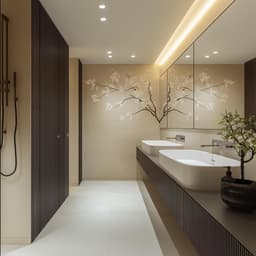 image-Cherry Blossom Wall Decal | Elegant Floral Branch Vinyl Sticker | Japanese Art Wall Mural | Bathroom Bedroom Decor | Peel Stick Flower Tree