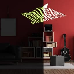 image-Luminous Shark Wall Decal, Underwater Ocean Theme Sticker for Wall Decorations