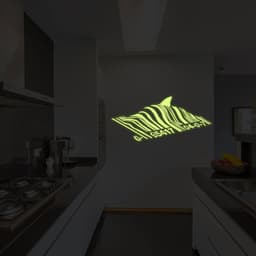 image-Luminous Shark Wall Decal, Underwater Ocean Theme Sticker for Wall Decorations