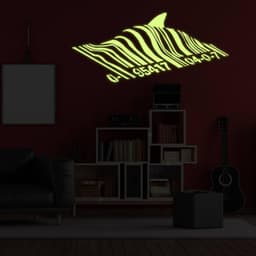 image-Luminous Shark Wall Decal, Underwater Ocean Theme Sticker for Wall Decorations