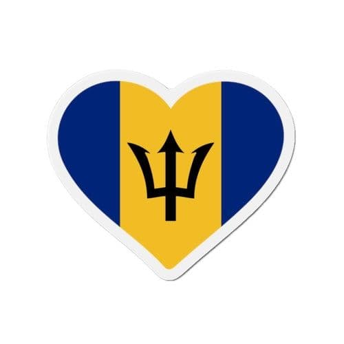 image-Aimant Coeur Drapeau de la Barbade en plusieurs tailles