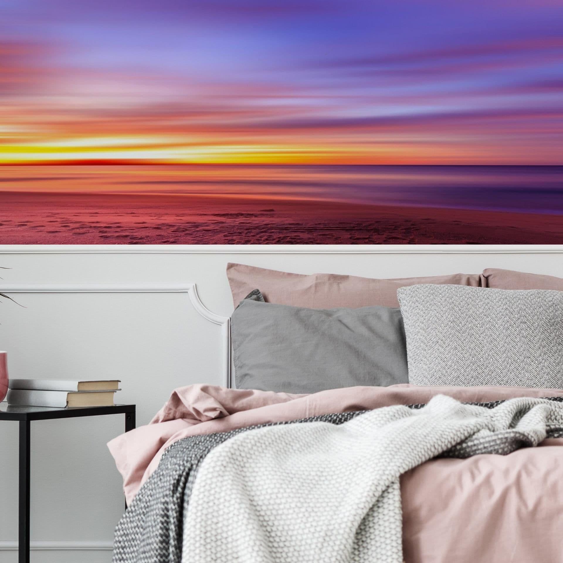 image-Sunset Wallpaper Decals - Peel Stick Nature Photo Self Adhesive Mural Wall Paper Decal