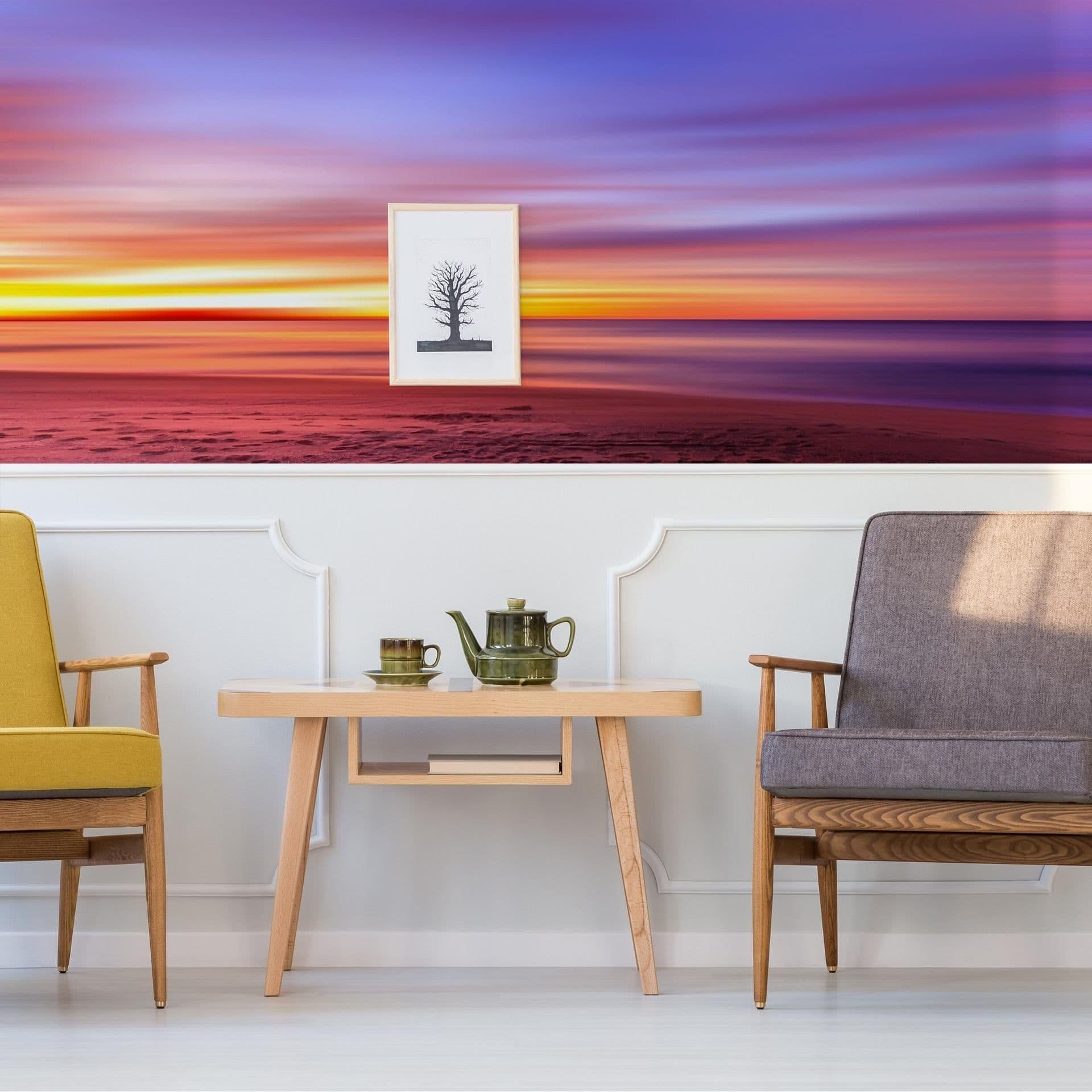 image-Sunset Wallpaper Decals - Peel Stick Nature Photo Self Adhesive Mural Wall Paper Decal