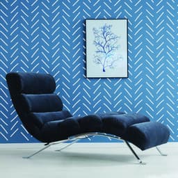 image-7x Rolls of Herringbone Wallpaper Peel And Stick Stickers - Geometric Self Adhesive Black Removable Stripes Wall