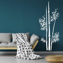 image-Bamboo Wall Vinyl Sticker - Large Art Decor Stalk Set Door Home Design Decal