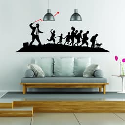 image-Banksy Businessman Vinyl Wall Sticker - Art Home Decor Cool And Premium Waterproof Decal
