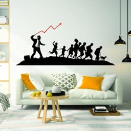 image-Banksy Businessman Vinyl Wall Sticker - Art Home Decor Cool And Premium Waterproof Decal