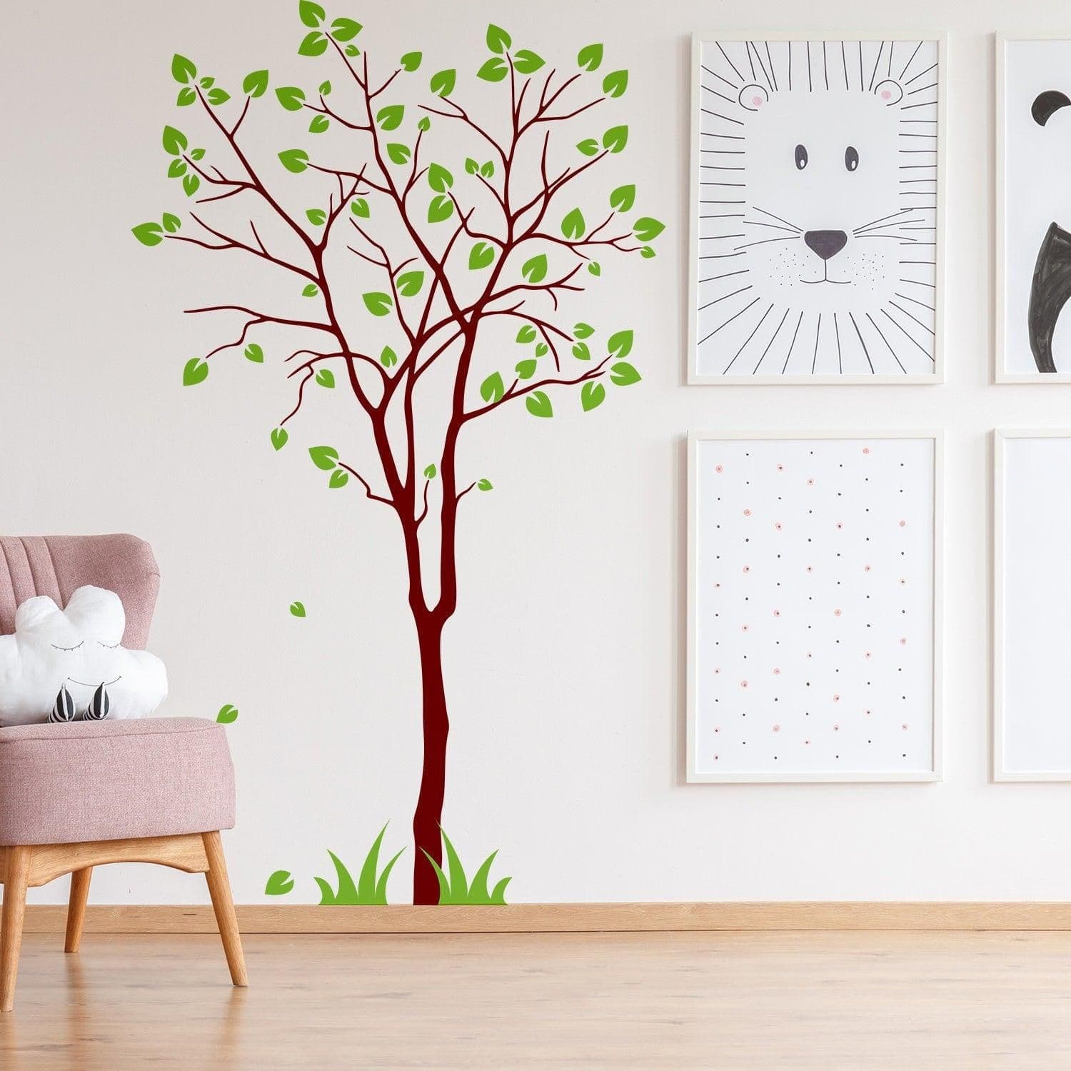 image-Tree Sticker Decal - Wall Birch Art Vinyl Nursery Stickers