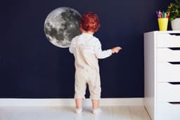 image-Full Moon Wall Decal - Moon Back Phase Sticker