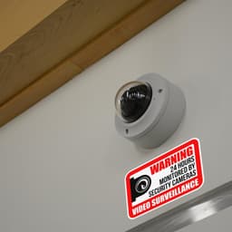 image-10x Video Camera Surveillance Warning Sign Pack - Home Outdoor Indoor Use Cctv Alarm Security Sticker Vinyl Waterproof Recording Alert Decal