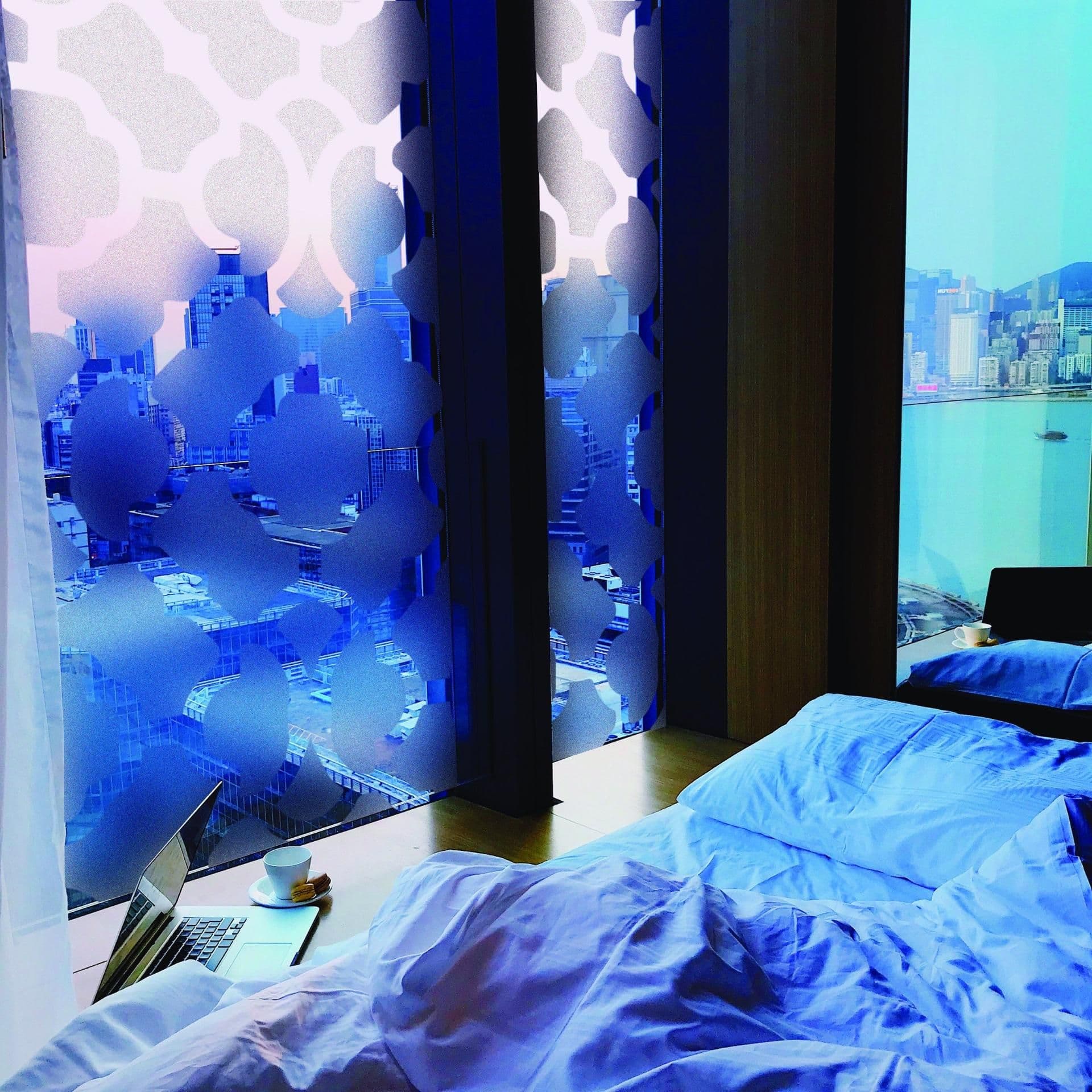 image-Frosted Door Film Privacy Vinyl Decal - Etched Glass Etch Cling For Bedroom