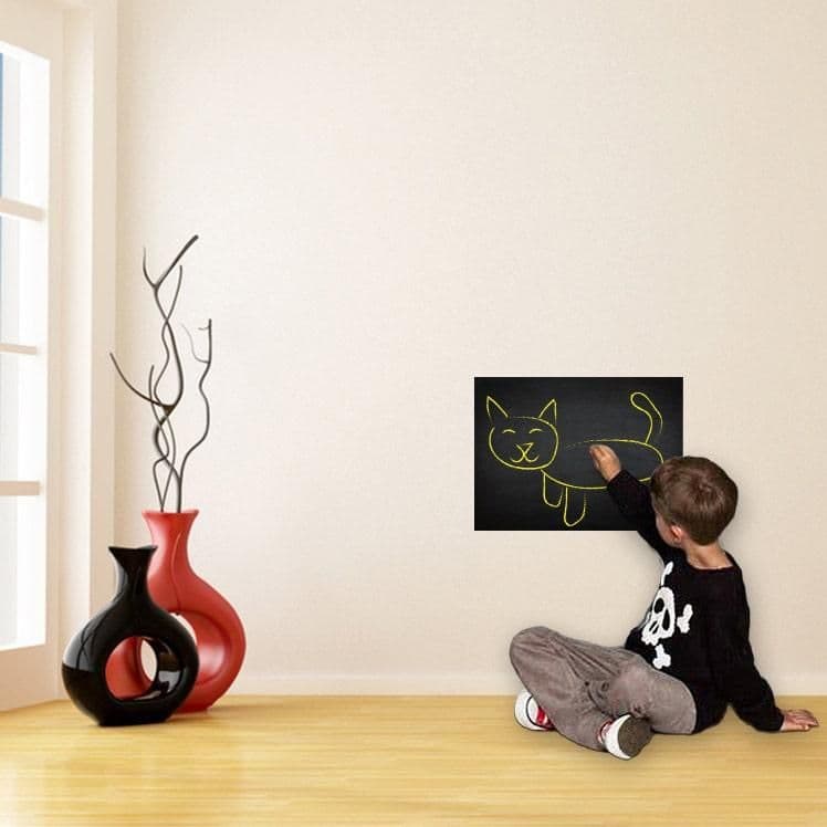 image-Chalkboard Wall Diy Black Kitchen Sticker - Reusable Write On Vinyl Decal