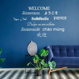 image-Welcome Vinyl Wall Stickers - Front Door Sign Sticker Decal