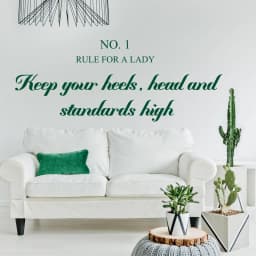 image-Rule For A Lady Wall Sticker - True Teen Laptop Feminist Crazy Decal Gift
