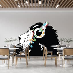 image-Lion Wall Sticker - Lions Head Decal
