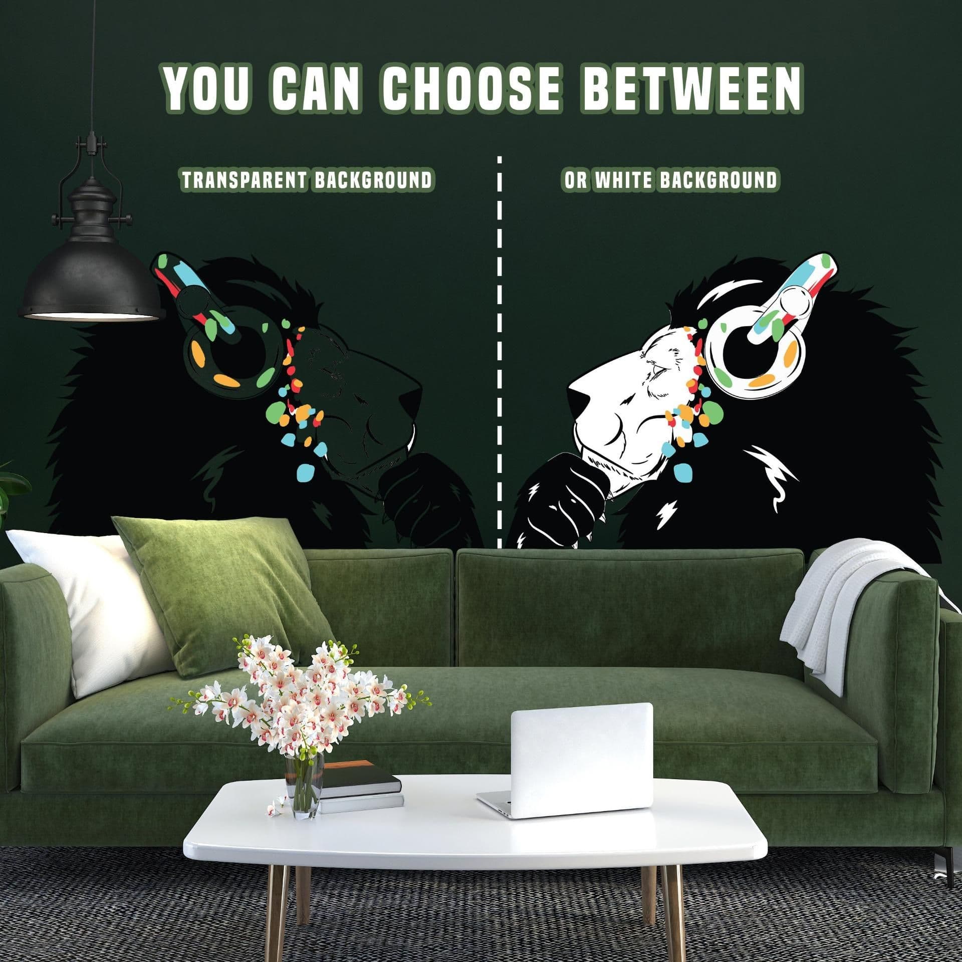 image-Lion Wall Sticker - Lions Head Decal