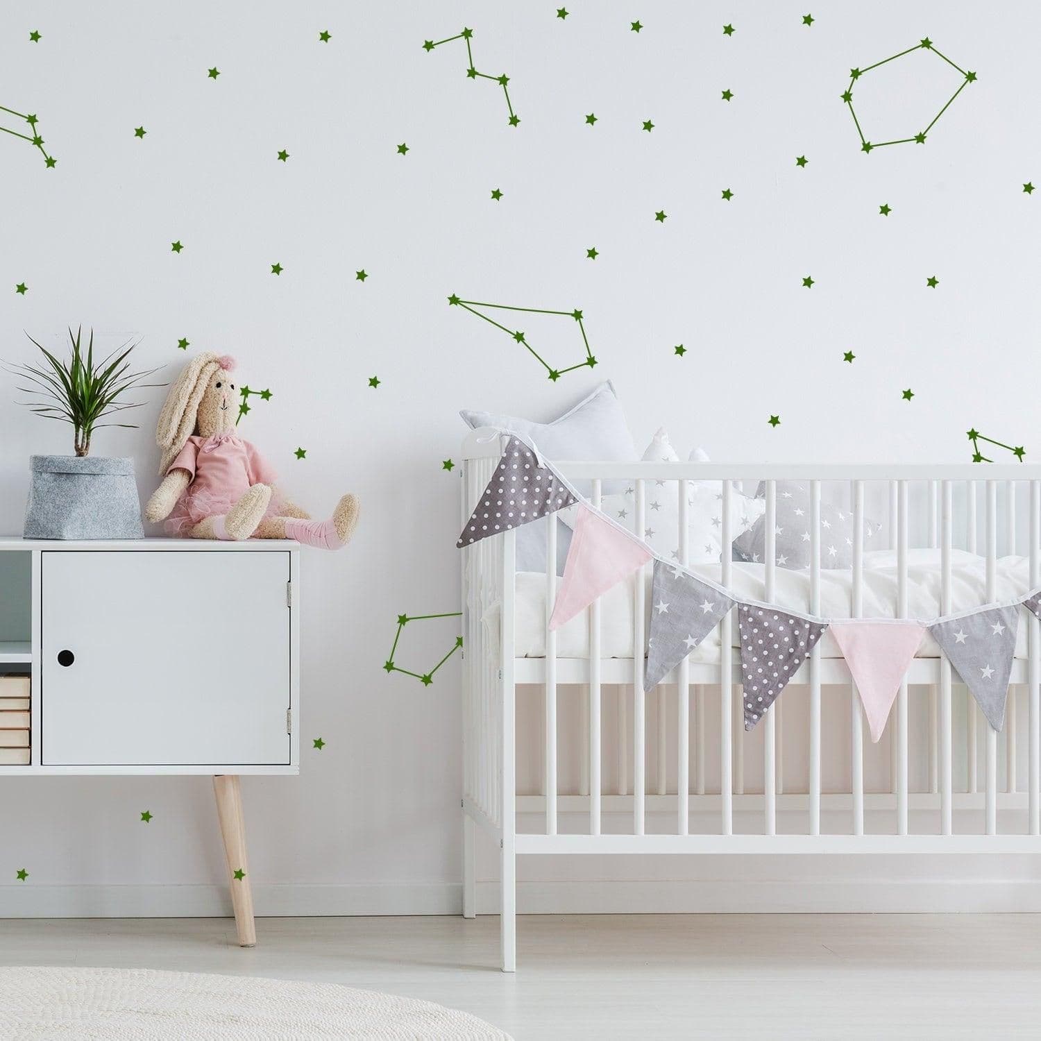 image-Constellations Vinyl Wall Stickers - Zodiac Star Space Ceiling Art Decals