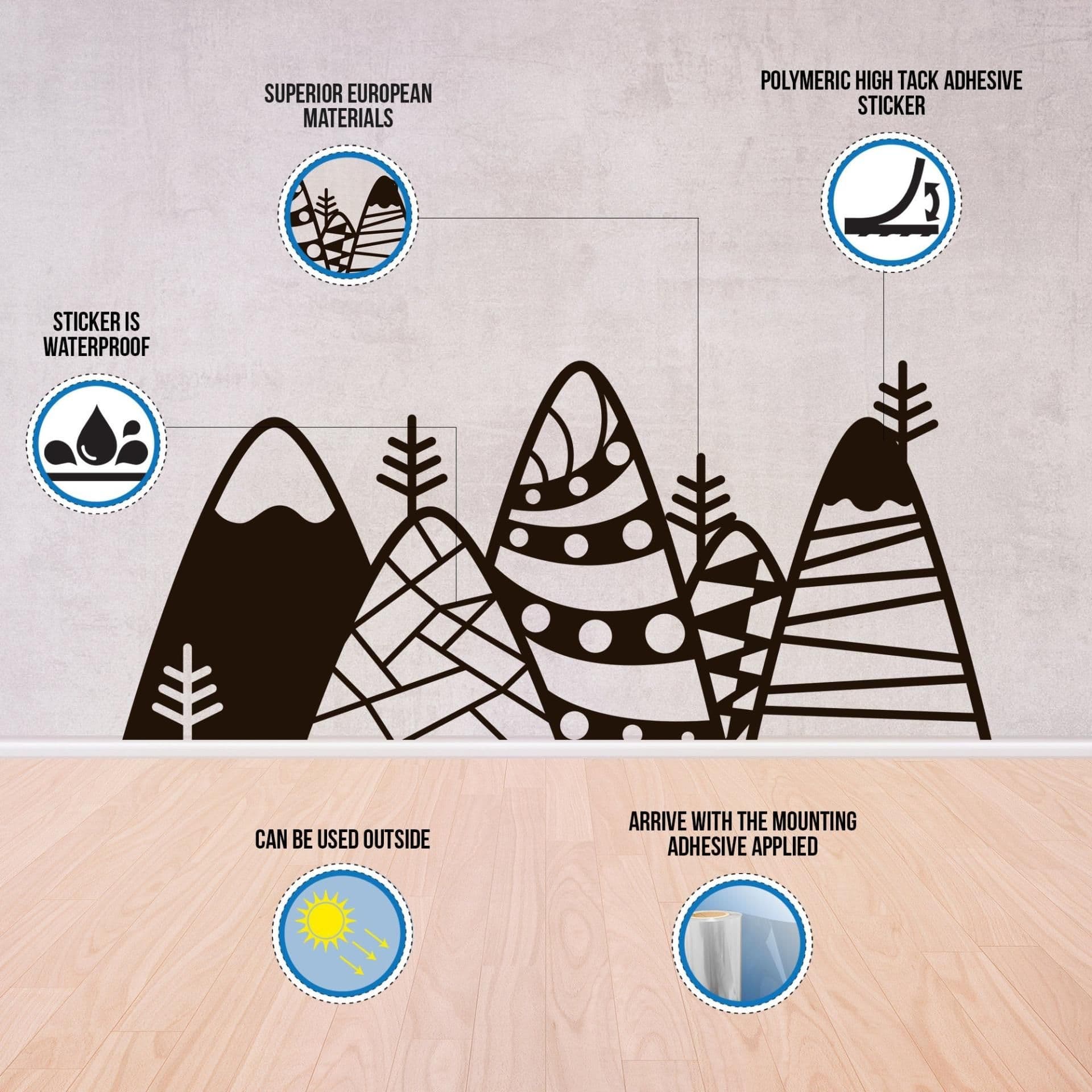 image-Constellations Vinyl Wall Stickers - Zodiac Star Space Ceiling Art Decals