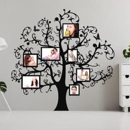 image-Photo Frame Tree Sticker - Family Vinyl Wall Decal