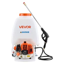 image-VEVOR Gas Powered Backpack Sprayer, 26.5CC 0.9HP Engine, Garden Sprayer with 6.5 Gallon Tank, Large Area Coverage, Lawn Spraying Machine with 24 in Wand & Nozzles for Efficient Gardening & Farming