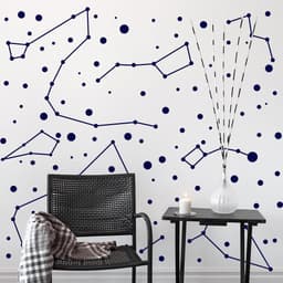 image-Constellations Vinyl Wall Stickers - Zodiac Star Space Ceiling Art Decals