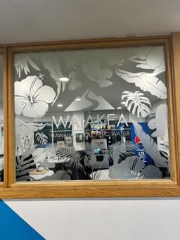 image-Custom Etched Mirror Decal | Personalized Frosted Film Sticker | Decorative Sandblasted Look | Elegant Mirror Art for Home & Office