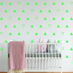image-40x Triangle Wall Vinyl Decals - Nursery Kids Room Black Stickers For Decor