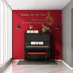 image-Music Is My Life Wall Sticker - Note Quote Gift Decor Art Vinyl Decal