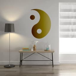 image-Yang Yin Wall Sticker Vinyl Decal - Yoga Window Art Ying Mandala Symbol Gift