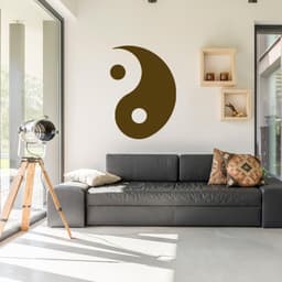 image-Yang Yin Wall Sticker Vinyl Decal - Yoga Window Art Ying Mandala Symbol Gift