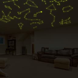 image-Custom Glowing Vinyl Wall Decal - Customised Glow in Dark Ceiling Sticker