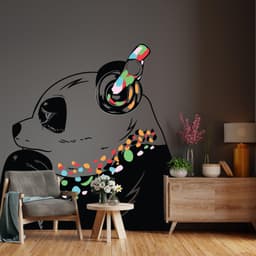 image-Panda Wall Sticker - Pandas Head Decal