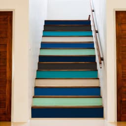 image-Gradient Color Self-adhesive Stairs Risers Stickers