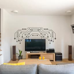 image-TV Wall Decor Art Vinyl Decals - Decorative Stickers For Living Room