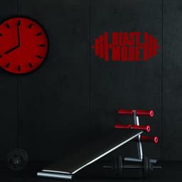 image-Fitness Gym Wall Workout Decor Vinyl Decal - Inspirational Motivational Sports Stickers Quotes For Exercise Room Beast Mode Sticker Decals